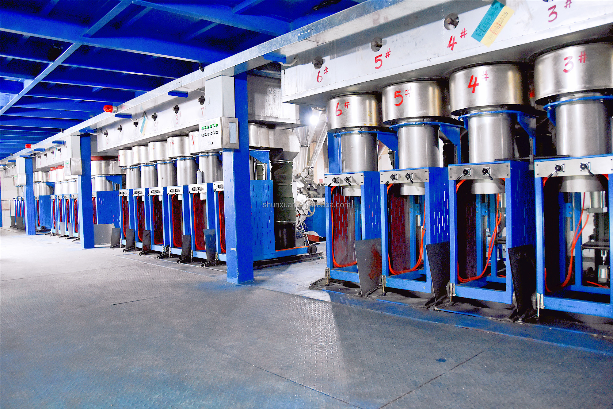 PET flake recycling machine fiber production line, polyester fiber production line